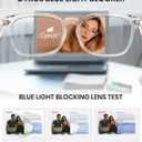 Cyxus Blue Light Glasses Men Women Reduce Eye Strain UV Blocking for Office Work Computer Screen 8082