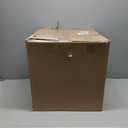 Pemberly Row Traditional Plastic Garden Hose Bin in Black Finish