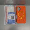 FNTCASE for Samsung Galaxy S26 Case: Magnetic Phone Cases with [Ring Kickstand] [2 Front Frames] [Built-in Screen Protector] [Heavy Duty Military Grade Protection] Drop Proof Rugged Cover Orange