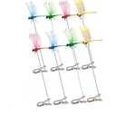 8PCS Dragonfly Clip, 3D Fake Dragonfly Clips to Keep B ugs Away,Artificial Dragon Fly for Deer and Horse,Fly Scare Devices for Indoor Outdoor