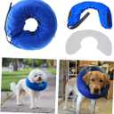 Pet Inflatable Collar Dog Recovery Wound Healing Plush Material Collar Dog Supplies Bite PVC Comfortable