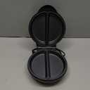 Elite Gourmet EOM205 NonStick Omelet Frittata Snack Pocket Maker for 2 Individual 6.5" Omelets, Stainless Steel and Black