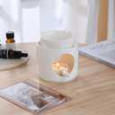 Essential Oil Burner for Scented Oil, Oil Warmer, Tealight Wax Melt Warmer, Candle Diffuser, Tea Light Holder, White