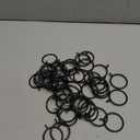 50 Pack Metal Curtain Rings with Eyelets, 1.5 inch Inner Diameter Drapery Rings Apply for Curtain Rods(Fits Up to 1 1/4-Inch Rod)