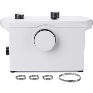 TOPWAY 600W Macerator Pump, Macerator Sewerage Sump Pump with 3 Water Inlets for Toilet, Basement, Kitchen, Sink, Shower, Bathtub Waste Water Disposal Upflush Machine