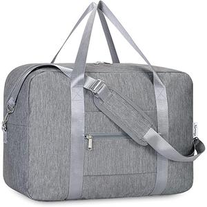 For Spirit Airlines Personal Item Bag 18x14x8 in Underseat Carry-on Luggage foldable Travel Duffle Bag for Airplanes(30L, Dark Grey)