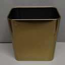 Cesun Small Bathroom Trash Can 2.1 Gallon Wastebasket, Modern Metal Garbage Can Office Waste Basket, Gold Stainless Steel Trash Bin for Bedroom, Home Office, Toilet, rv, Near Desk, Under Sink