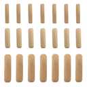 Medsuo 21pcs Wooden Dowels Assorted M6 M8 M10 Hard Wood Grooved Plugs Furniture Woodwork Pin Craft for Grooved, Craft, DIY, Carpentry (6mm 8mm 10mm)