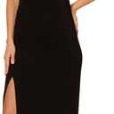 Adrianna Papell Jersey Column Gown (Black), Special Size: Standard
Size: 14