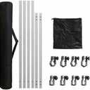 Universal Sunshade Tent Crossbar,Suitable for 10X20,10X15,10X10 pop-up sunshades,with Frame connectors,10 Foot Universal Crossbar,Crossbar only (30 mm Square clamp + Crossbar)