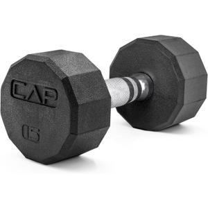 CAP 12-Sided Coated Dumbbell, 15 LB