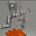 Pelopy 2 Pieces Chain Link Gate Closer with 8 Pieces 1-3/8”Chain Link Fence Gate Clips and a Pair of Gloves, 2-3/8" Post, 1-3/8" Frame - Self Closing - Includes Bolts