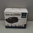 HKAI Baby Carrier Hip Seat, Moms Choice Award Winner, Advanced Large Capacity Pocket with Adjustable Waistband, Shock Absorption Hip Seat Surface for Newborns & Toddlers, (Black)