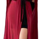 Spooktacular Creations Little Red Riding Hood Costume Women, Dark Red Velvet Dress Hooded Cloak for Fairy Halloween Parties (Small)