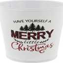 Napco Imports 6.5" Merry Christmas Metal Pot Cover