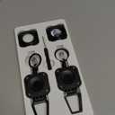 LIUGX 2-Pack Retractable Keychain for Airtag Holder, Badge Reel with 31.5 Wire Rope, 10,000+ Rebound, 8oz, Easy Installation, for Badge Holder, Keys, Luggage