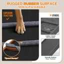 Dog Ramp for Bed, Extra Wide 17", Non-Slip Rubber Surface, Adjustable Folding Pet Ramps for Large Dogs up to 200lbs, Walnut Wood Stairs for Old Dachshund/Labrador to Get on High Couch or Car