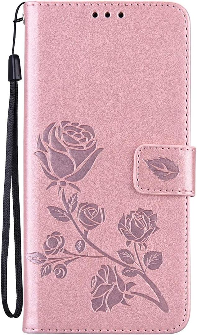 Case for Samsung Galaxy A11 Phone Case Wallet,Galaxy A11 Wallet Case for Women Leather Magnetic Kickstand Flip Case Cover for Samsung Galaxy A11 (A Rose Gold)