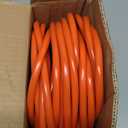 50 FT 14/3 Extension Cord Outdoor, Heavy Duty Weatherproof & Flame Retardant Orange 3 Prong Power Cord with Light, Outside for Lawn & Garden, 15 Amps 1875 Watts 125 VAC 14AWG SJTW, ETL Listed