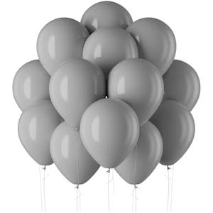 DECOCKRAT PastelGrey Latex Balloons Kit - 110PCS Party Balloons, 12'' Helium Balloon Set with Ribbon, Perfect for DIY, Birthday, Baby Shower, Wedding, Anniversary & Holiday Decoration pink