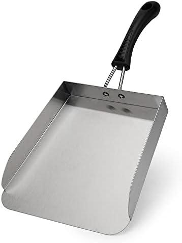 Stanbroil Stainless Steel Griddle Mover Smash Burger Food Shovel Grill Spatula Great for Stir Fry and Move Food, 13"