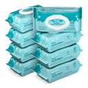 Amazon Basics Gentle Fragrance Free Baby Wipes, Hypoallergenic, Sensitive Skin, Unscented, 800 Count (8 Packs of 100) (Previously Mama Bear)