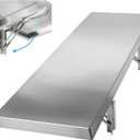 Folding Concession Shelf 48" x 18", Stainless Steel Drop Down Serving Food Shelf for Concession Windows