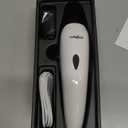 LuckyTail Pet Nail Grinder for Dogs and Cats - Super Quiet and Low Vibration Electric Dog Nail Grinder with 2 LED Lights - USB Rechargeable and Cordless - 2 Speeds - Small to Large Pets (White)