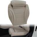Driver Side Bottom Leather Replacement Seat Cover Light Tan Fit for Mercedes-Benz C-Class C250 C300 C350 C350e C400 4Matic Sport Exclusive Luxury 2015 2016 2017 2018 2019 2020 2021