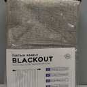 100% Blackout Shield Linen Blackout Curtains for Bedroom 84 Inches Long, Back Tab/Rod Pocket Living Room Drapes, Thermal Insulated Blackout Curtains 2 Panels Set, 50" W x 84" L, Faux Linen