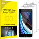 JETech Screen Protector for iPhone SE 3/2 (2022/2020 Edition), 4.7-Inch, Tempered Glass Film, 3-Pack Size: iPhone 14/16e