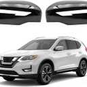Gloss Black Side Mirror Cover Cap Fits For 2014-2020 Nissan Rogue 2015-2024 Nissan Murano Replace 963744BA0A,963734BA0A