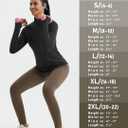 Fleece Lined Leggings Women Snow Pants Water-Resistant Insulated Winter Leggings Warm with Pockets Thermal Ski (Brown, M)