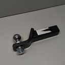 MaxxHaul 50547 Trailer Hitch Mount with 2 inch Ball and Pin - Fits 2 inch Receiver 2 inch Drop 7,500 lbs Capacity