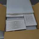 Set of 3 HomeBuddy Shoe Organizer Box - 12 Pack Shoe Box, Stackable Sneaker Storage, Sturdy Shoe Containers with Back Ventilation, Clear Shoe Boxes - Bamboo Charcoal Deodorizers Included