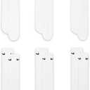 Nike Unisex Adult Everyday Cushioned Training Crew Socks (6-Pack) | Mens and Womens (White, L)