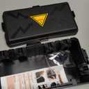 Hrensaw Medium Outdoor Electrical Box(10.6x5.5x4.5inch), Weatherproof Connection Box w/ 6 Cable Entry, IP54 Waterproof Extension Cord Cover Protect Power Strip, Timer, Plug, Holiday Lights, Black