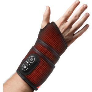 Cordless Wrist Heating Pad, FSA or HSA Eligible Hand Wrap Brace with 3 Heats and Vibrations, Versatile Heating Pad for Knee, Elbow, Wrist, Ankle