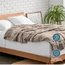 Cotton Blanket  (110x94, light brown)