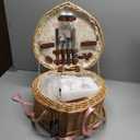 Garden Outdoors Picnic Basket Picnic Willow Picnic Basket for 2 Persons with Cutlery Service Kit Picnic Gift Basket Picnic Baskets Hampers