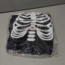 Tipsy Elves Halloween Womens Skeleton Costume Shirt - Cute and Spooky Adult Womens Skeleton Tops - Front Printed Ribcage (Medium, Black)