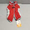 Lelepet Dog Coat Warm Dog Winter Coat Waterproof Dogs Jacket with Harness Built in Reflective Pet Fleece Vest Zip-Up Cold Weather Coats for Medium Dogs Turtleneck & Windproof Coats Dachshund Red M