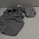 uxcell 2 Pcs Bar Stool Covers, Stretch Counter Stool Chair Covers with Backs for 14-19 Inch Kitchen Chair Dining Room, Plaid Jacquard Barstool Slipcovers with Elastic Band, Grey