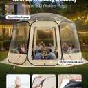 VEVOR Pop up Sports Tent, Clear Bubble Tent for 1-6 Person, Waterproof Outdoor Pod with Floor Mat & Top Cover, Garden Igloo Dome Tents Camping Shelter for Sports Watching | 12'L x 11.1'W x 7.2'H