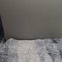 WENSHUO Bathroom Mat 24" x 16",Extra Soft,Absorbent Microfiber Bath Rugs,TPR Non-Slip Bath Carpet,Quick Dry Shaggy Bath Carpet, Suitable for Bathroom Floor, Tub, Shower,Blue