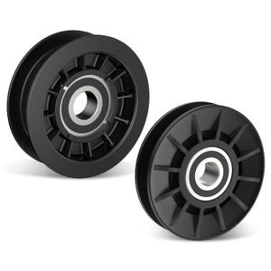 GX20286 GX20287 V-Idler Pulley & Flat Pulley Kit/Drive Belt Idler Kit for J-OHN Deere Mower Decks LA100 LA105 LA110 LA115 LA120, Replaces 1760097, 690409, 690409MA.