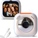 Upgrade Kids Selfie Camera, Christmas Birthday Gifts for Boys Age 3-9, HD Digital Video Cameras for Toddler, Portable Toy for 3 4 5 6 7 8 Year Old Boy Blue