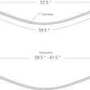60-Inch Stainless Steel Curved Shower Curtain Rod, 5 Foot Mounted Non-Telescoping Rust Proof (Brushed Nickel)
