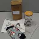 Layhit 3 Pcs Penguin Gifts for Women 16 oz Coffee Glass Cosmetic Makeup Bag Socks Cute Animal Gift for Penguin Lovers Teacher Mom Nurse Colleague Employee Friend