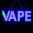 Large LED VAPE Sign for Smoke Shops, 30"x10" Dimmable Bright LED Advertisement Board High Visibility with Adjustable Chain,Electric Display Signs for Store Shop Window(Blue&Pink&Green)